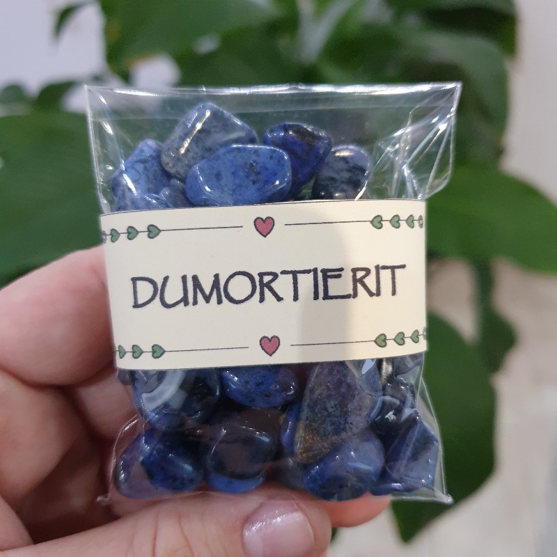 Dumortierit - balíček tromlovaných kameňov - 90g