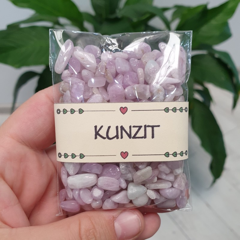 Kunzit - balíček tromlovaných kameňov - 100g
