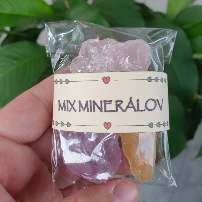 Minerály mix - balíček surových kameňov (3ks)