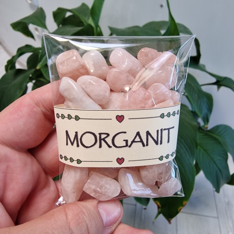 Morganit - balíček tromlovaných kameňov - 90g