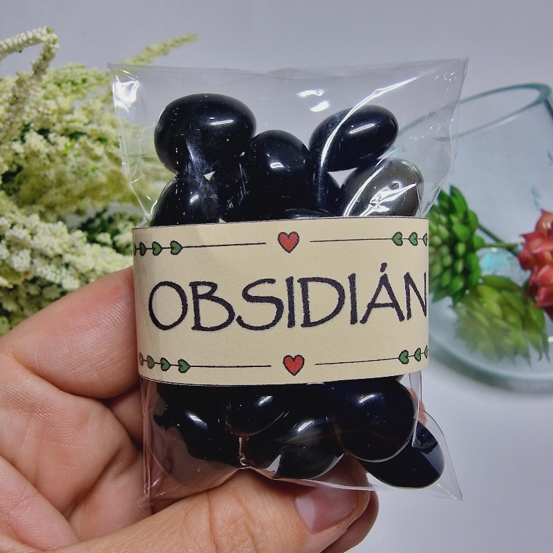Obsidián dúhový - balíček tromlovaných kameňov - 90g