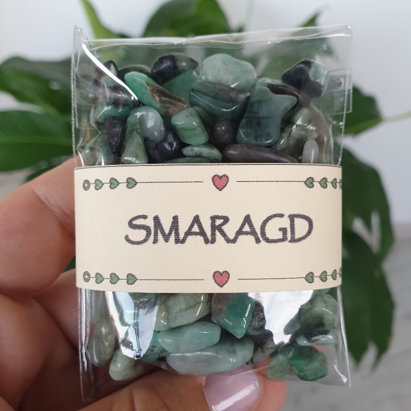 Smaragd - balíček tromlovaných kameňov - 90g