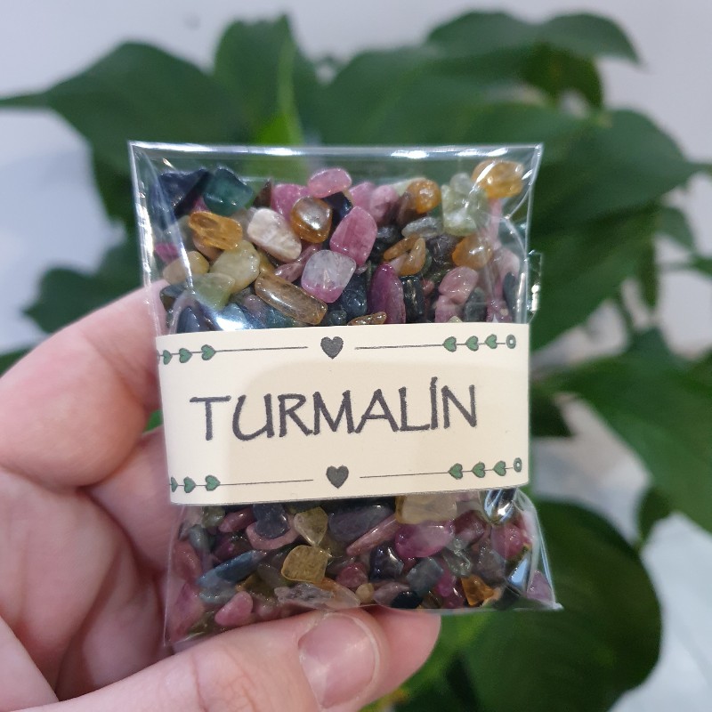 Turmalín (mix farieb) - balíček tromlovaných kameňov - 90g